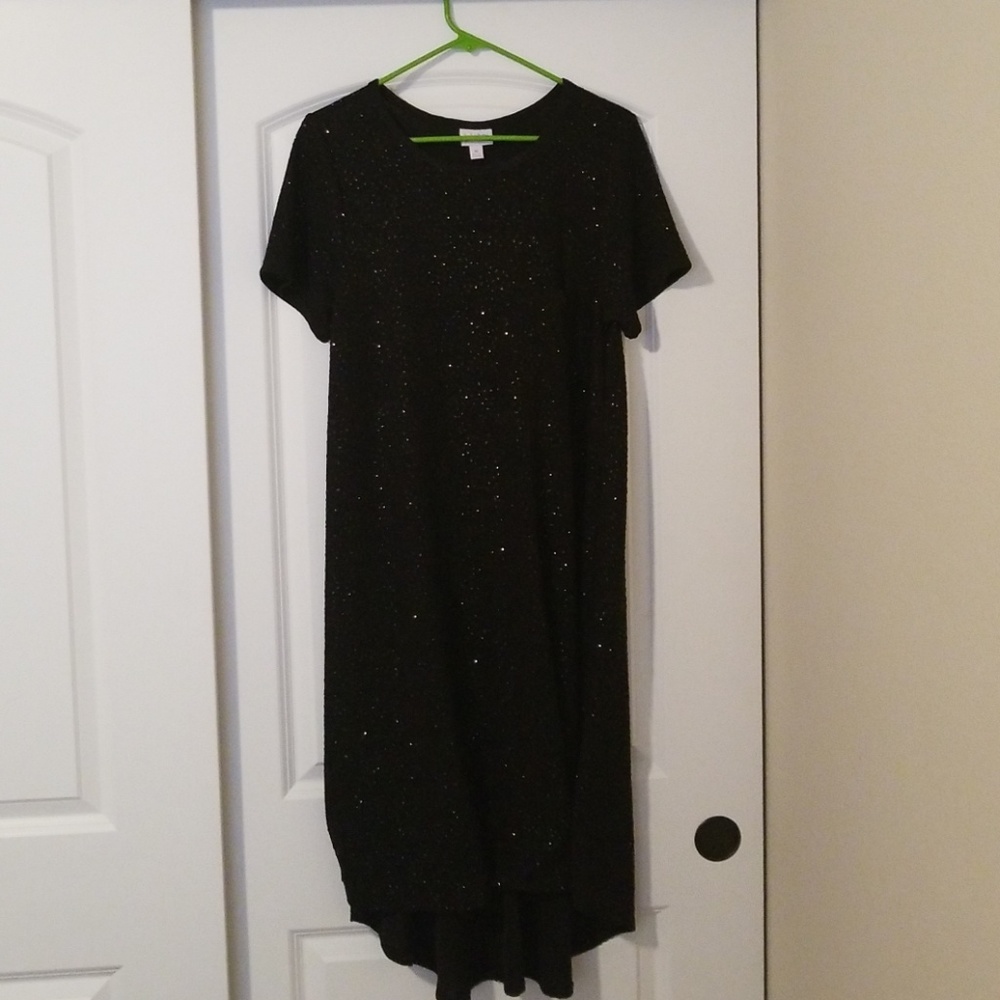 Lularoe Black Sparkle Elegant Carly